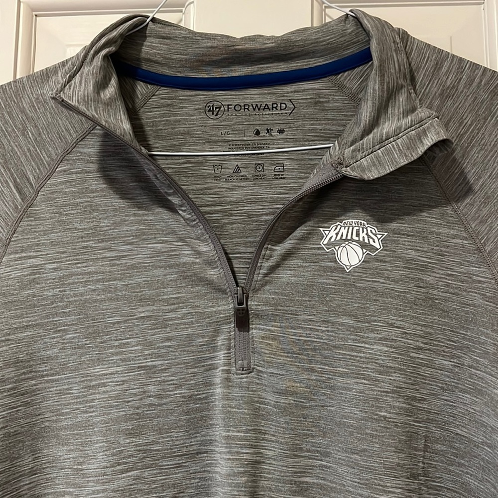 New York Knicks Mens 1/4 zip Large